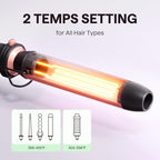 5 in 1 Curling Wand Set with Thermal Brush & 0.5" (Classic Rose Gold)