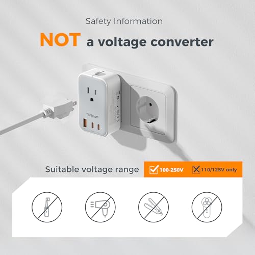 Universal Travel Adapter (Grey)