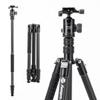 73" 185cm Carbon Fiber Travel Tripod for Camera (Black / 73" Plus (Carbon Fiber))