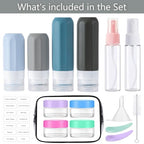 16 Pack Travel Bottles for Toiletries (16PCS/Grey)