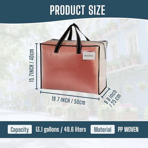 Heavy Duty Moving Bags (Clear / 13 Gallon-4 Pack)