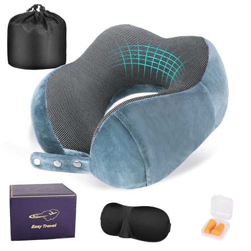 Neck Pillow for Traveling (Light Blue)