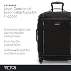 Voyageur Leger 4 Wheeled Luggage (BLACK/GUNMETAL / 21.8" Continental Expandable Carry-on)