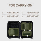TripCozy Compression Packing Cubes (Olive Green / Set of 4)
