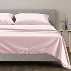 100% Egyptian Cotton King Size Sheets Set (King / 08 - Blush)