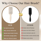 Curl Defining Brush for Curly Hair (1Pc Beige)