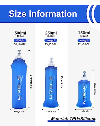 Soft Flask Collapsible 250ml BPA (250ml/8.45oz--Dark Blue)