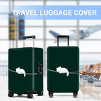 Luggage Cover Washable Suitcase Protector Anti (White cat / S(fits 20-22inch suitcase))