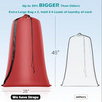 Heavy Duty Laundry Bag (Red / 48" x 28" x 1")