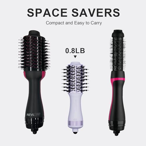 Dual Voltage Hair Dryer Brush 110 (50mm Oval / Purple)