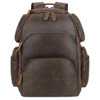 Men's Full Grain Leather 16" Laptop Backpack for Business Travel