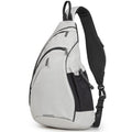 Sling Bag Men Backpack Unisex One Shoulder Bag Hiking Travel Backpack Crossbody with USB Port for Men Women Versatile Casual Daypack (Beige-20'')