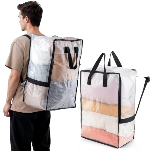 2 Pack Clear Moving Bags W (Clear / 2 Pack Large)
