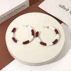 Game Day Earrings Football Baseball Earrings for Women Sports Team Heishi Hoop Earring Football Accessories Outfits Cheer Mom Essentials Fall Sports Must Haves Cheer Gifts (Burgundy White)