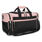 21" Blank Sports Duffle Bag Gym Bag Travel Duffel with Adjustable Strap in Pink (Pink)