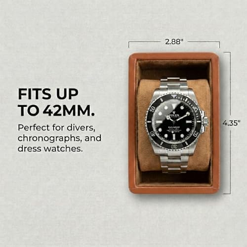 Single Watch Travel Case (BrownBrown)