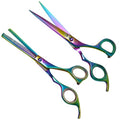 Professional Hair Cutting And Thinning Scissors (Multicolored / DaggerPrecision Series)