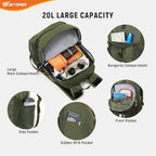 Small Packable Hiking Backpack 20L Anti (Armygreen)