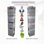 2 Pack Large Sized Hanging Shoe Organizer 10 (Grey - 2 Pack / 2 pack)