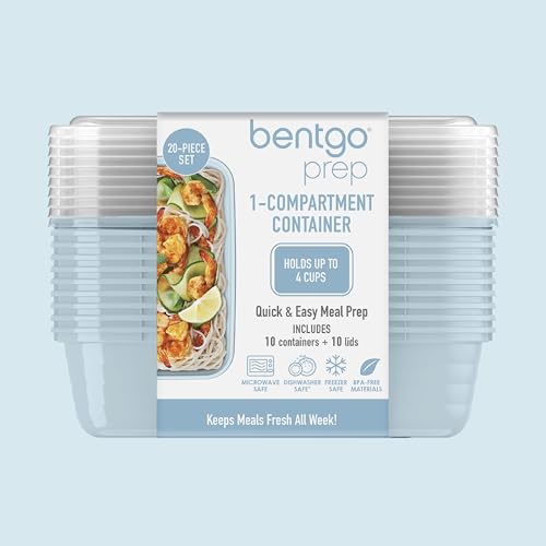 Prep Meal Prep Containers with Lids (Sky)