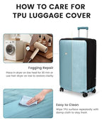 Travelkin Clear Luggage Cover For Suitcase (Clear luggage cover / 2. Small)