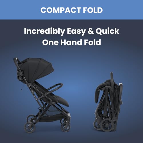 Icon Ultra Compact Lightweight Everyday & Travel Stroller (Black)