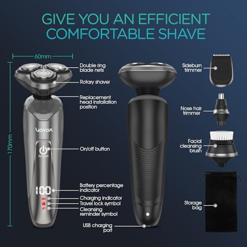 Electric Razor for Men (Grey)
