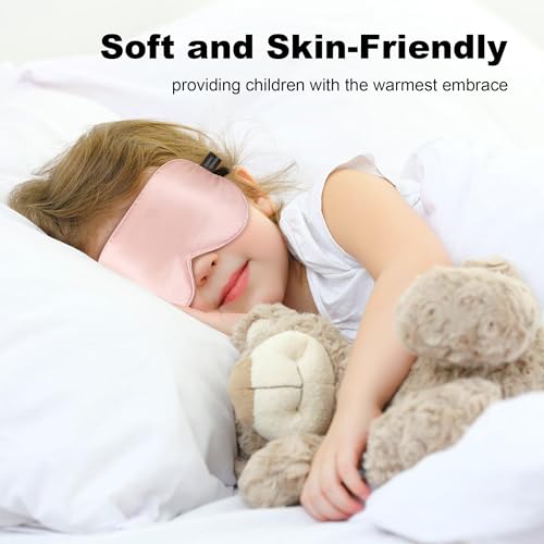 Silk Sleep Eye Mask for Kids (Pink & Blue)