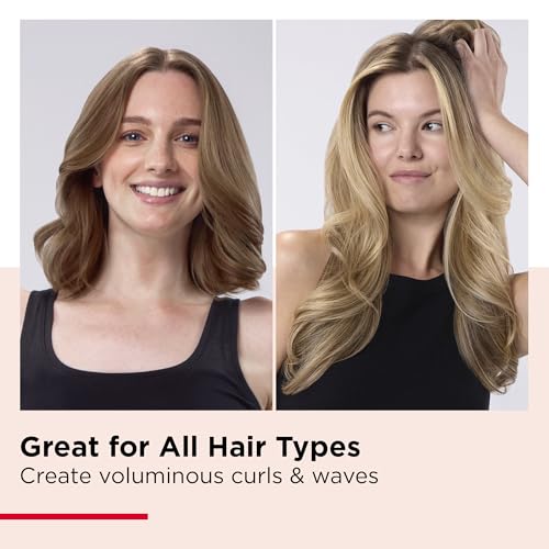SmoothStay Coconut Oil Infused 1" Heated Styling Brush (1 Count (Pack of 1) / Black/Red)