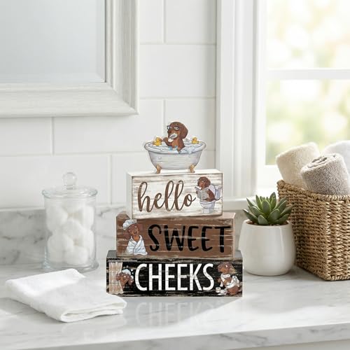 Tiered Tray Decor Set (Dachshund)
