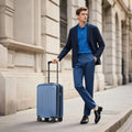 24 Inch Medium Luggage Checked TSA Approved Suitcase (Royalblue / 24" Checked)