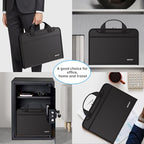 Accordion File Organizer (Black / 14.2" x 10.4" x 2")
