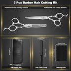 Professional Hair Cutting Scissors Kit (6.7 Inch / Silver Hair Scissors Kit)