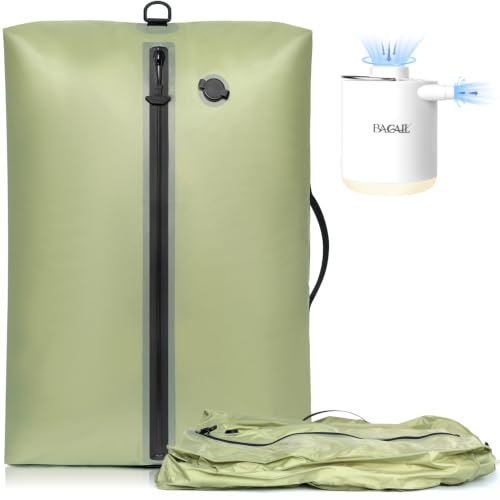 TPU Vacuum Bag for Travel (Olive Green / Large)