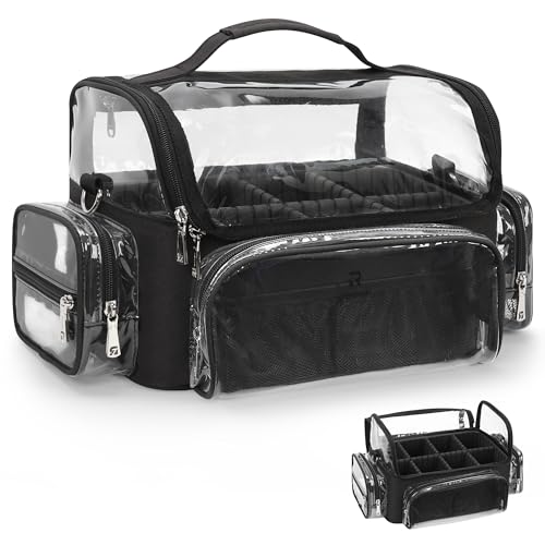 Makeup Brush Bag (Black Clear)