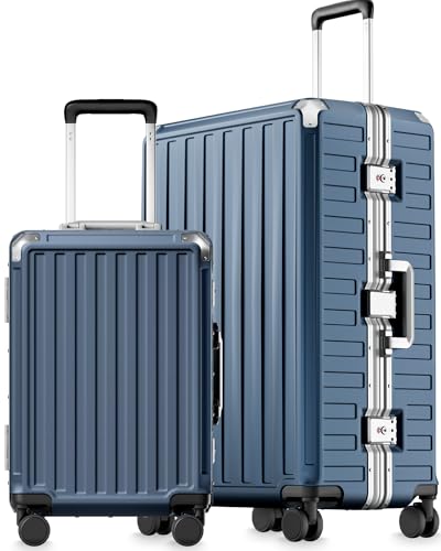 2 Piece Zipperless Luggage Set (Ocean Blue / 1 - 2 Piece Set (20/28))