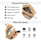 Faux Straw Crossbody Bags for Women Small RFID Summer Sling Bag (Classic Khaki)