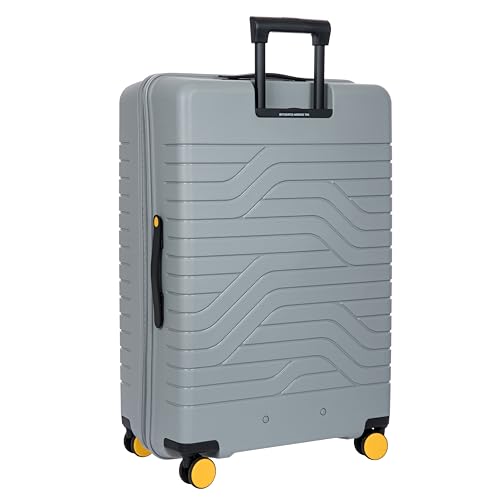 B Y Ulisse Checked Luggage with Spinner Wheels (Checked-large / Grey)