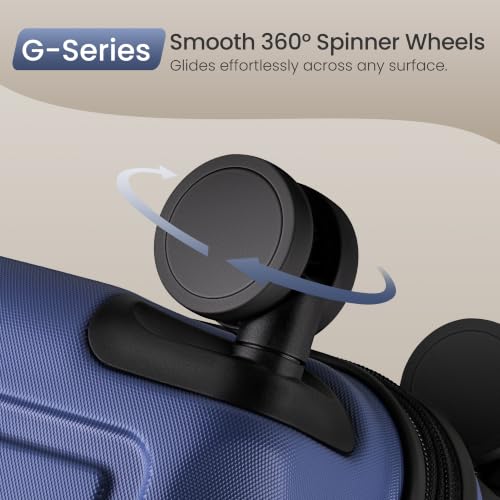 G Series Luggage set 5pcs (Dark Blue / 5-Piece Set)