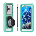 Waterproof Phone Case for Snorkeling with Lanyard IPX8 Underwater Touch (Green)