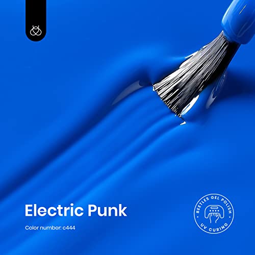 Beetles Blue Gel Nail Polish (D - Creme Blue | Electric Punk)
