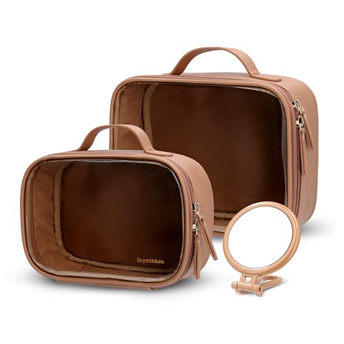 Clear Makeup Bag Set (Set / Nude)
