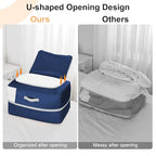 Comforter Storage Bag (Navy Blue / 110L (2-Layer Compression))