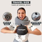 Neck Travel Pillow Memory Foam Neck Pillow (Gray)