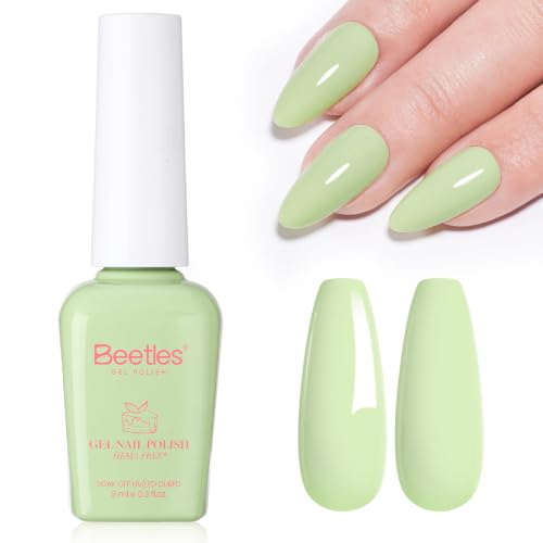 Beetles Green Gel Nail Polish (H - Pastel Green | Matcha Mousse)
