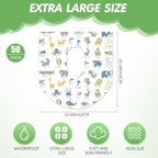 50 Packs Extra Large Disposable Toilet Seat Covers for Kids Adult