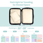 Compression Packing Cubes for Travel (08 Beige / 6-Piece Set)