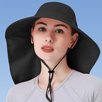 Womens Sun Hat UV Protection (One Size / Black)
