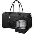 Women Weekender Travel Duffle Bag (26-Black Basic - 3 PCS / Large)