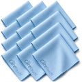 Microfiber Glasses Cleaning Cloth 12 Pack (12 Count / Blue)